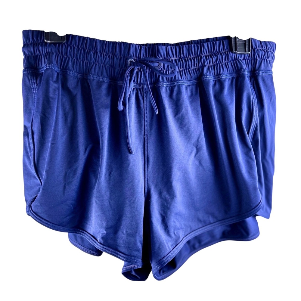 L.L. Bean Blue UPF 50 Lightweight Active Swim Shorts Women's size M